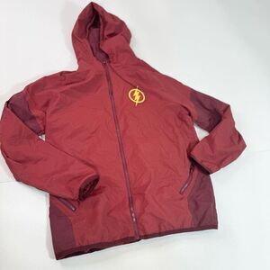 Boxlunch The Flash Jacket Mens XL Red DC Comics  Windbreaker Lightweight